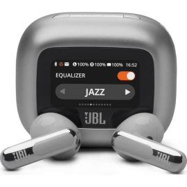 JBL Live Flex 3 - Stříbrná